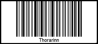 Interpretation von Thorarinn als Barcode