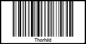 Thorhild als Barcode und QR-Code