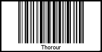 Barcode des Vornamen Thorour