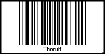 Barcode des Vornamen Thorulf