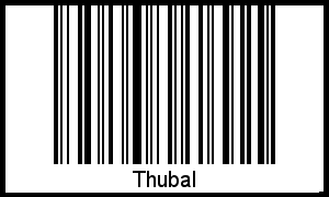Interpretation von Thubal als Barcode