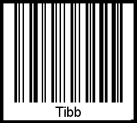 Interpretation von Tibb als Barcode
