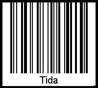 Tida als Barcode und QR-Code