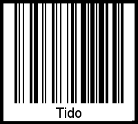 Tido als Barcode und QR-Code