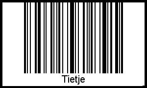 Barcode-Foto von Tietje