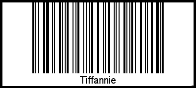 Interpretation von Tiffannie als Barcode