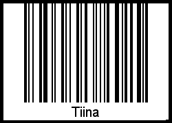Tiina als Barcode und QR-Code
