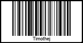 Timothej als Barcode und QR-Code