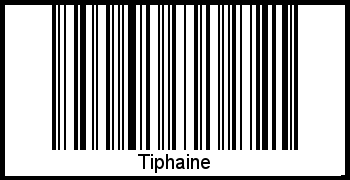 Barcode des Vornamen Tiphaine