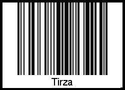 Interpretation von Tirza als Barcode