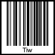 Barcode-Grafik von Tiw
