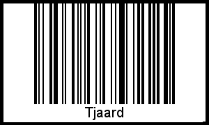 Barcode des Vornamen Tjaard