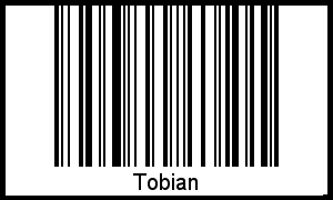 Der Voname Tobian als Barcode und QR-Code