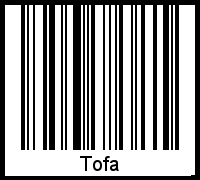 Barcode-Foto von Tofa