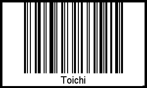 Barcode des Vornamen Toichi