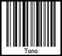 Tono als Barcode und QR-Code