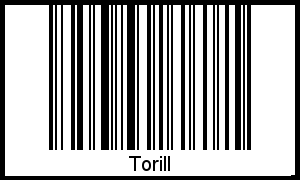 Barcode des Vornamen Torill