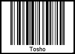 Interpretation von Tosho als Barcode