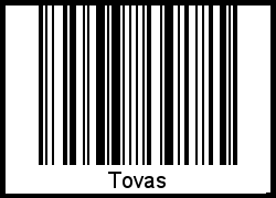 Tovas als Barcode und QR-Code