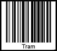 Barcode des Vornamen Tram