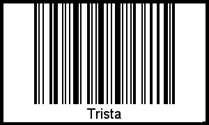Barcode des Vornamen Trista