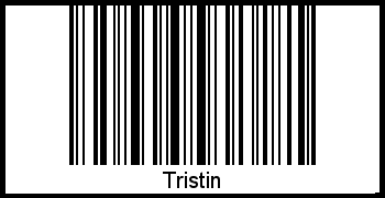 Der Voname Tristin als Barcode und QR-Code