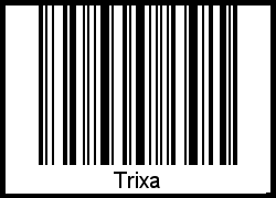 Interpretation von Trixa als Barcode