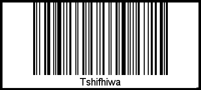 Tshifhiwa als Barcode und QR-Code