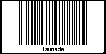 Interpretation von Tsunade als Barcode