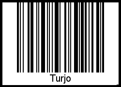 Der Voname Turjo als Barcode und QR-Code