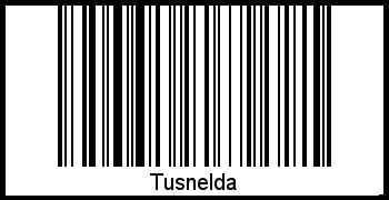 Interpretation von Tusnelda als Barcode