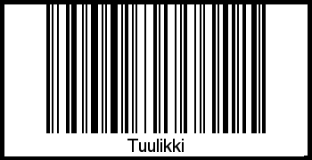 Tuulikki als Barcode und QR-Code
