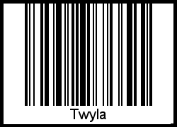 Barcode des Vornamen Twyla