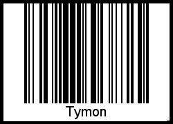 Interpretation von Tymon als Barcode