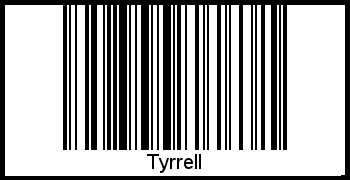Tyrrell als Barcode und QR-Code