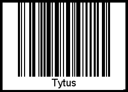 Der Voname Tytus als Barcode und QR-Code