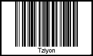 Interpretation von Tziyon als Barcode