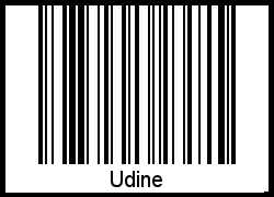 Barcode-Foto von Udine