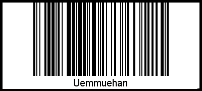Interpretation von Uemmuehan als Barcode