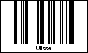 Barcode des Vornamen Ulisse