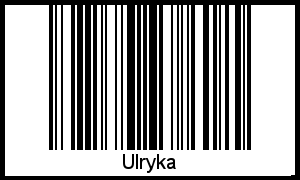 Der Voname Ulryka als Barcode und QR-Code