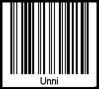 Barcode-Foto von Unni