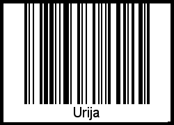 Interpretation von Urija als Barcode