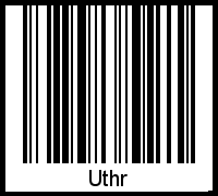Interpretation von Uthr als Barcode