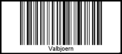Interpretation von Valbjoern als Barcode