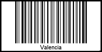 Barcode-Grafik von Valencia