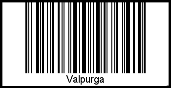 Interpretation von Valpurga als Barcode