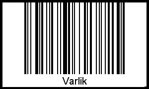 Der Voname Varlik als Barcode und QR-Code