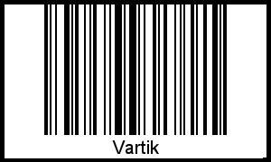 Vartik als Barcode und QR-Code