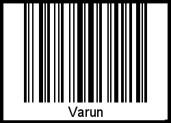 Interpretation von Varun als Barcode